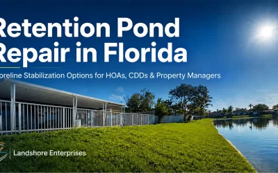 Retention Pond Repair in Florida: Shoreline Stabilization Options for HOAs, CDDs and Property Managers
